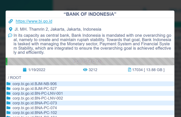 Bank Indonesia ransomware attack