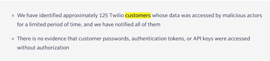 Twilio data breach