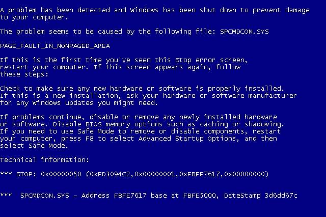 Blue Screen of Death